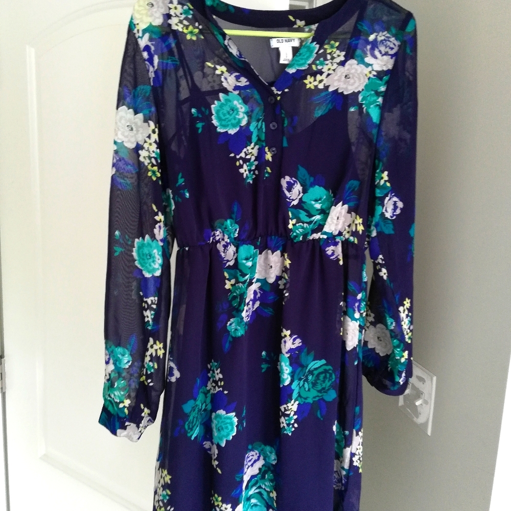 Old Navy Long Sleeve Floral Dress